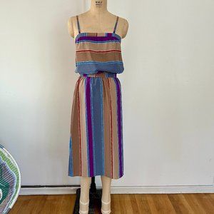 Women' 80's Sasson 2pc Top and Skirt